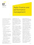 Agile finance and performance management - EY
