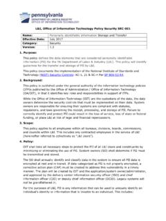L&amp;I, Office of Information Technology Policy Security SEC-001