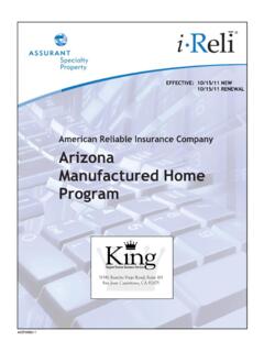 American Reliable Insurance Company Arizona Manufactured ...