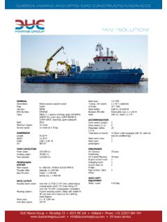 Subsea, Marine and Offshore construction services
