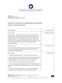 Guide on access to unpublished documents
