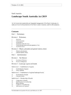 Landscape South Australia Act 2019 - legislation.sa.gov.au
