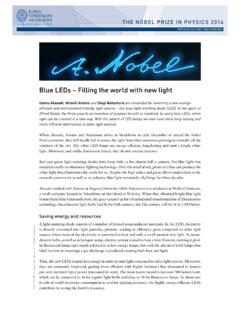 Blue LEDs – Filling the world with new light