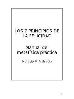 LOS 7 PRINCIPIOS DE LA FELICIDAD Manual de metaf&#237;sica …