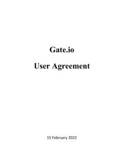 Gate.io User Agreement