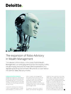 The expansion of Robo-Advisory in Wealth Management
