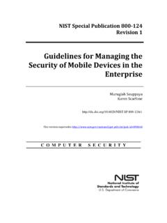 Guidelines for Managing the Security of Mobile Devices in ...