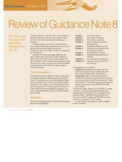 Review of Guidance Note 8: earthing and bonding