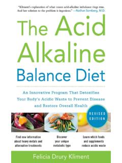 The Acid Alkaline Balance Diet, Second Edition: An ...