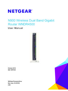 N900 Wireless Dual Band Gigabit Router WNDR4500 User …