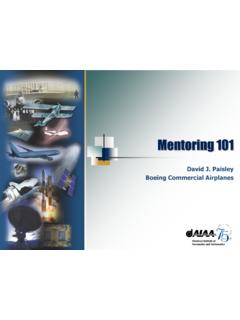 Mentoring 101 - The American Institute of Aeronautics and ...