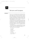 Deviance and Corruption