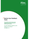Service User Feedback Tools - Health and Care Professions ...