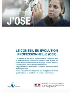 LE CONSEIL EN &#201;VOLUTION PROFESSIONNELLE (CEP)