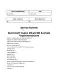 Service Bulletin Cummins&#174; Engine Oil and Oil …