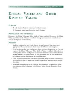 ETHICAL VALUES AND OTHER KINDS OF VALUES
