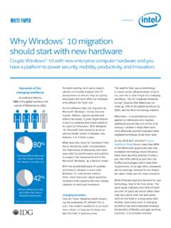 Windows* 10 Migration Should Start with New Hardware