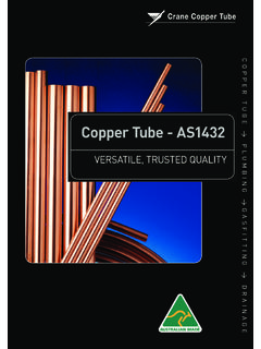 Copper Tube - AS1432 - Crane Copper