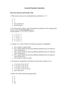 General Chemistry Questions - McGraw Hill Financial