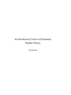 An Introductory in Elementary Number Theory - Saylor …
