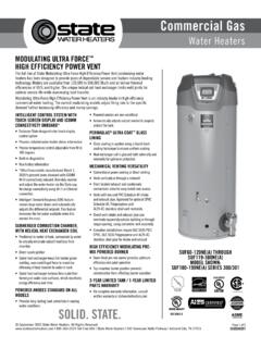 Commercial Gas - State Water Heaters