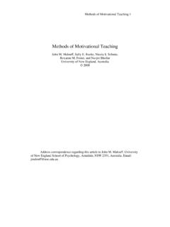 Methods of Motivational Teaching - ed