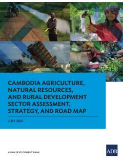 Cambodia Agriculture, Natural Resources, and Rural ...