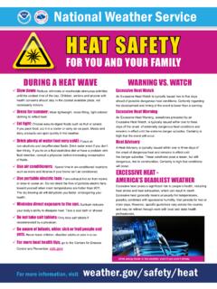 HEAT SAFETY - National Weather Service