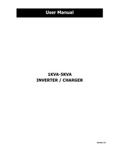 1KVA-5KVA INVERTER / CHARGER - Voltronic Power