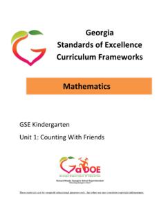 Georgia Standards of Excellence Curriculum …