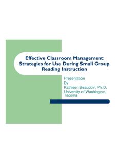 Effective Classroom Management Strategies for Use During ...