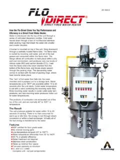 DIRECT FIRED WATER HEATER - Armstrong International