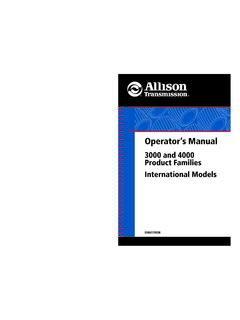 Operator's Manual 3000 And 4000 Product Families ...