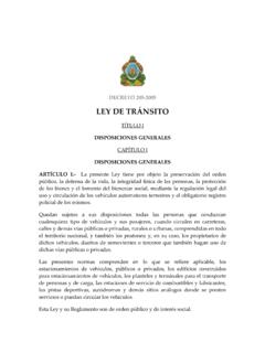 Ley de Transito - tsc.gob.hn