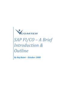 SAP FI/CO – A Brief Introduction &amp; Outline - …