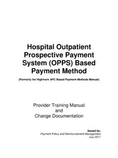 Hospital Outpatient Prospective Payment System (OPPS ...