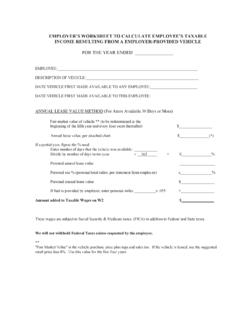 EMPLOYER’S WORKSHEET TO CALCULATE EMPLOYEE’S …