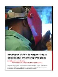 Employer Guide to Organizing a Successful Internship …