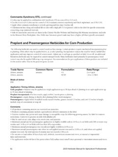 Preplant and Preemergence Herbicides for Corn Production