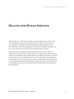 Health and Human Services - California