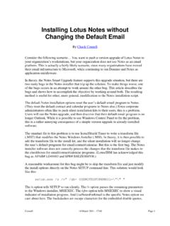 Installing Notes Without Changing Default Email