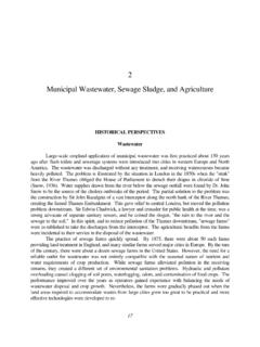2 Municipal Wastewater, Sewage Sludge, and Agriculture