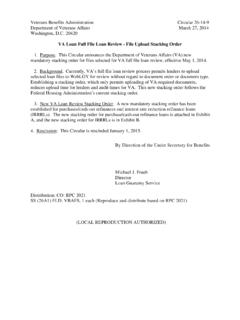 VA Loan Full File Loan Review - File Upload Stacking Order