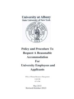 Policy and Procedure To Request A Reasonable …