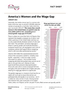 America’s Women and the Wage Gap - National Partnership …