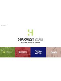 A GLOBAL CANNABIS COMPANY - Harvest One
