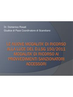Dr. Domenico Rosati Giudice di Pace Coordinatore di Scandiano