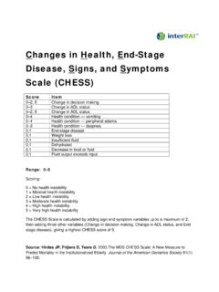 Changes in Health, End-Stage Disease, Signs, and …