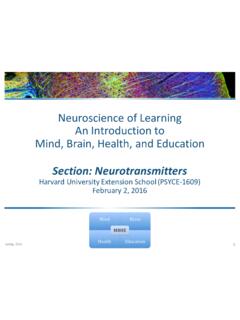 Neuroscience of Learning An Introduction to Mind, Brain ...