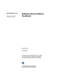 Software Service History - Federal Aviation Administration